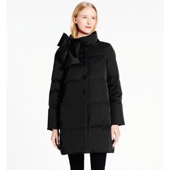 Kate Spade Bow Down Puffer Coat FLAW - Picture 1 of 13